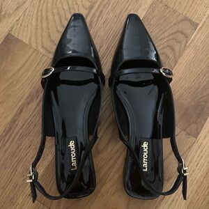 Larroude Ines Slingback Flats